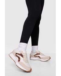 Boohoo - Contrast Panel Chunky Runner Sneakers - Lyst