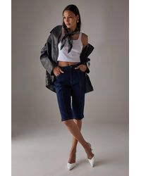 Warehouse - Denim Capri - Lyst