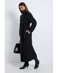 Wallis - Funnel Neck Coat - Lyst