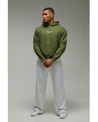 BoohooMAN - One More Rep Oversized Boxy Hoodie - Lyst