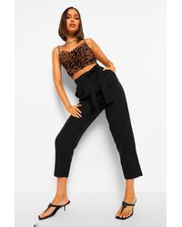 pleat front belted tailored midi dress