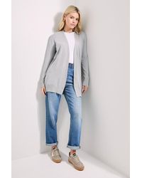 Dorothy Perkins - Longline Button Cuff Cardigan - Lyst