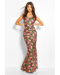 dark floral woven maxi shirt dress