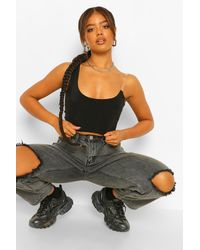 boohoo one shoulder top