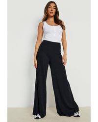 H\u0026M Ribbed Jersey Jazz Trousers in 