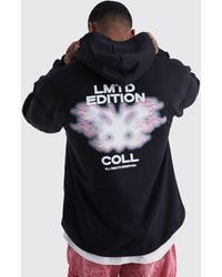 Boohoo - Oversized Limited Edition Graphic Hoodie - Lyst