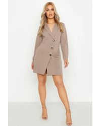 boohoo plus blazer dress
