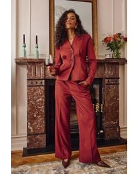 Wallis - Pleat Detail Front Button Detail Trouser - Lyst
