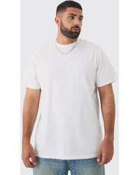 BoohooMAN - Plus Basic Rundhals T-Shirt - Lyst