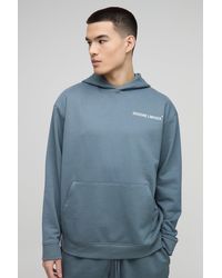Boohoo - Sudadera Oversize Gruesa Con Capucha Y Cremallera 1/4 Edizione Limitata - Lyst