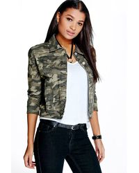 camo jean jacket womens