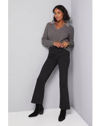 Wallis - Cable Embellished Polo Collar Sweater - Lyst