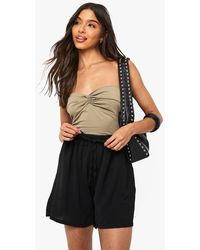 Boohoo - Woven Drawstring Shorts - Lyst