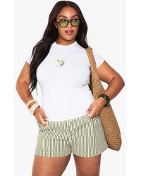 Boohoo - Plus Coconut Fitted Tee - Lyst