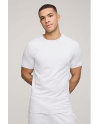 BoohooMAN - Basic Slim Fit Crew Neck T-shirt - Lyst