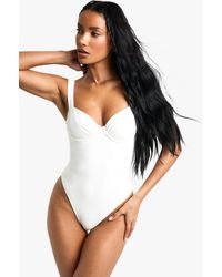 Boohoo - Bañador Essentials Con Balcón - Lyst