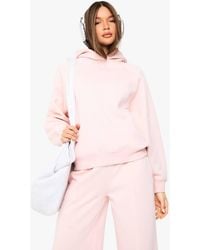 Boohoo - Raglan Seam Oversized Hoodie - Lyst