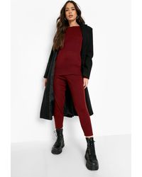 Boohoo Boutique Heavy Knitted Tracksuit - Red