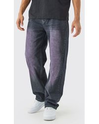 Boohoo - Baggy Rigid Slate Tint Jeans In Grey - Lyst