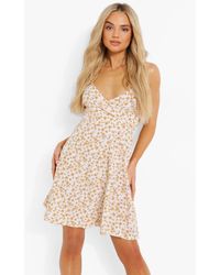 Boohoo Split Back Tie Oversized Tunic 