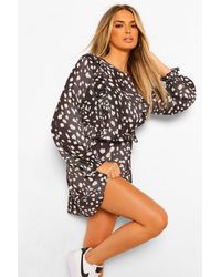boohoo patchwork dress