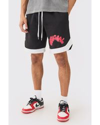 Boohoo - Official Shoe Lace Basketball Shorts - Lyst