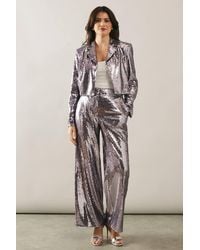 Wallis - Sequin Crop Blazer - Lyst