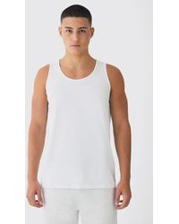 BoohooMAN - Basic Regular Fit Vest - Lyst