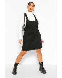 boohoo slouch pocket denim dress