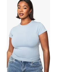 Boohoo - Plus Basics Fitted Top - Lyst