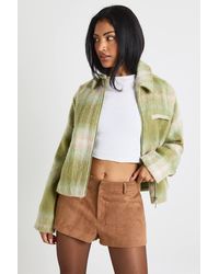 Boohoo - Faux Suede Tailored Mini Shorts - Lyst