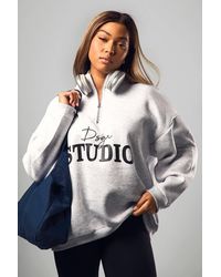 DSGN Studio - Plus Script Half Zip Sweatshirt - Lyst