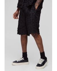 Boohoo - Tall Smart Relaxed Fit Tufted Shorts - Lyst