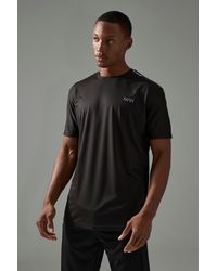BoohooMAN - Active Grid Regular Fit Performance T-Shirt - Lyst