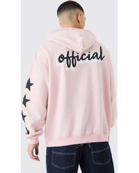 BoohooMAN - Official Oversized Star Print Hoodie - Lyst