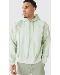 Boohoo - Oversized Boxy Ombre Spray Wash Hoodie - Lyst