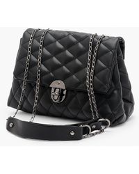 Boohoo - Quilted Chain Cross Body Bag - Lyst