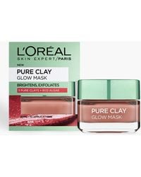 Boohoo L'oréal Paris Pure Clay Glow Red Algae Exfoliating Face Mask 50ml