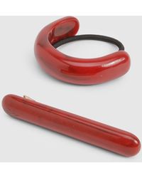 Boohoo - Acrylic Marble Oversized Hair Cuff - Lyst