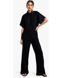 Boohoo - Lightweight Short Sleeved Shirt And Trouser Co-Ord - Lyst