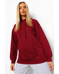 nike orange longline hoodie
