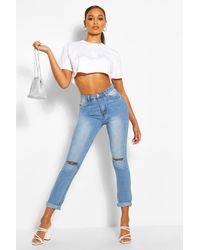boohoo cropped jeans
