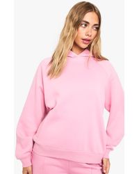 Boohoo - Raglan Seam Oversized Hoodie - Lyst