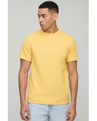 Boohoo - Camiseta Ajustada De Tela Gofre - Lyst