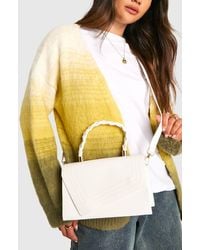 Boohoo - Plait Handle Structured Crossbody Grab Bag - Lyst