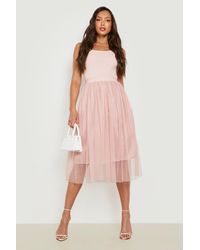 Boohoo Tall Boutique Tulle Mesh Midi 