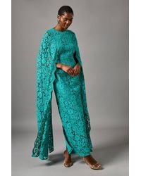 Coast - Lace Cape Gown - Lyst