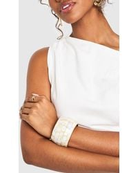 Boohoo - Pearlised Statement Bangle - Lyst