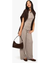 Boohoo - Heavy Stripe Straight Leg Trouser - Lyst