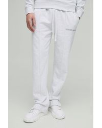 Boohoo - Relaxed Edizione Heavyweight Pintuck Split Hem Joggers - Lyst